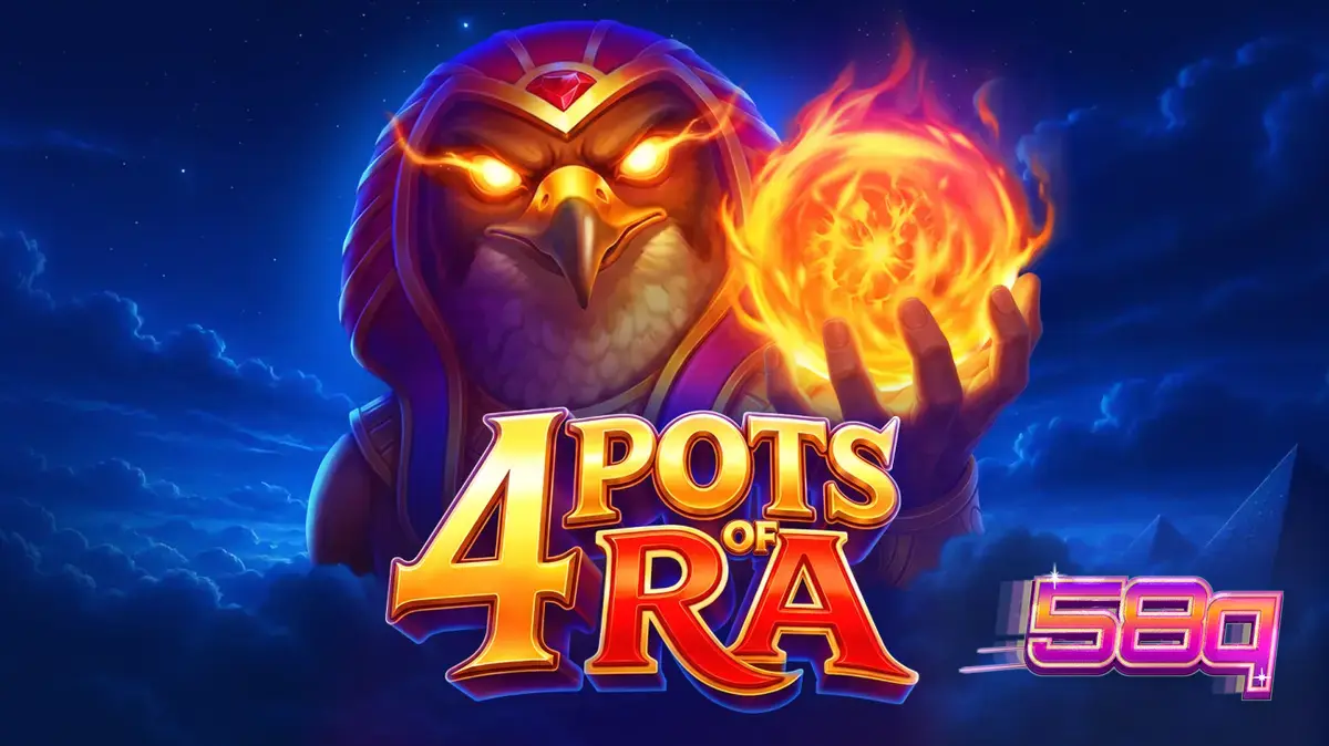 Interface do jogo 4 Pots of Ra com tema egípcio